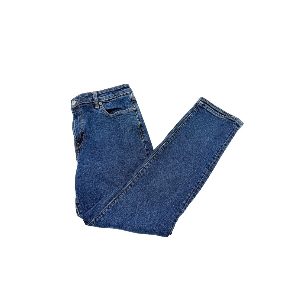 American Eagle Skinny Jeans Women 14 Blue Stretch Real Good Dark Wash Denim